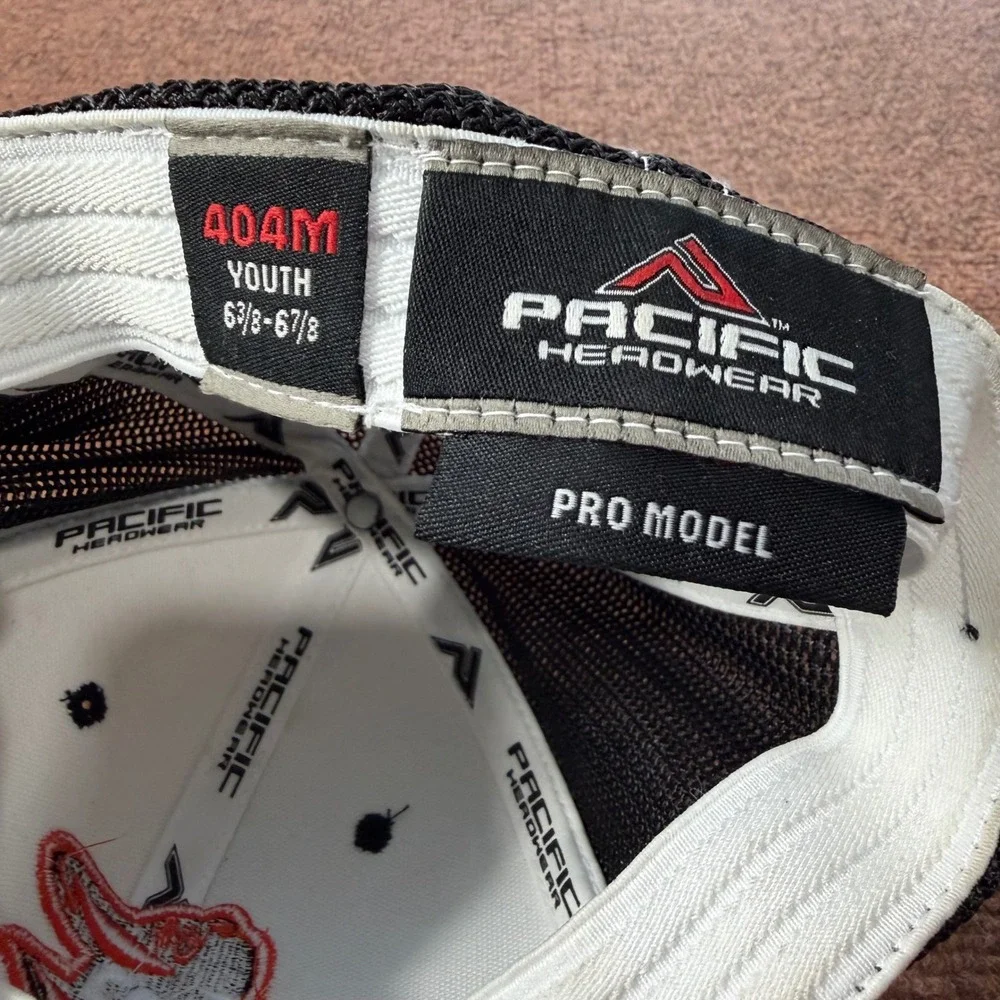 Baltimore Orioles Youth Trucker Hat Pacific Headwear 404M Black White Mesh Cap